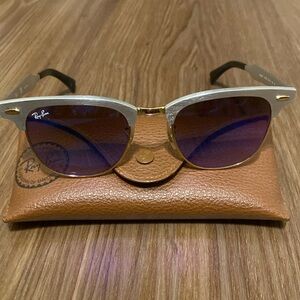 Ray ban club master aluminum sunglasses